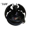 Cooles Tischornament 3D-gedruckter Drache Aufbewahrungsschale für Schmuck Schlüssel, Dekorativer Desktop-Organizer mit Gothic-Schlüsselschale Detaillierte Fantasy-Schuppen
