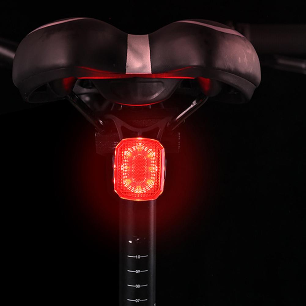 Bike Tail Light Brake Sensing USB Rechargeable Bicycle Rear Light Waterproof Cycling Safety Warning Light for Night Riding