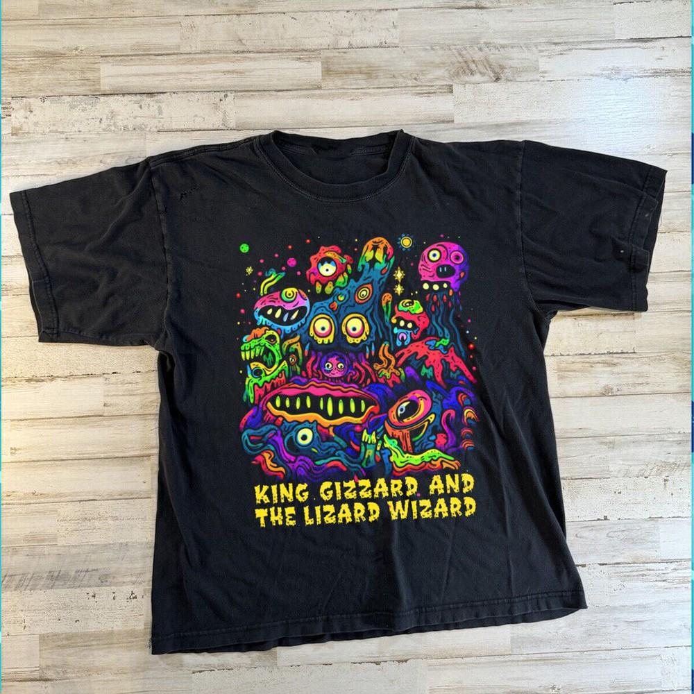 

Новый Подарок King Gizzard And The Lizard Wizard Для Фанатов Унисекс S-5XL Рубашка Унисекс Футболка Графическая Футболка S