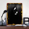 Woman in Black Dress Tinplate Poster Customized Wall Art Vintage Retro Metal Signs for Office Decoration Room Luxury Home Decor