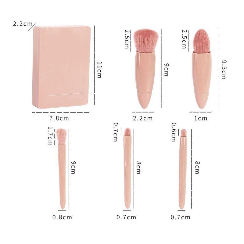 Magrinta - Set of 5: Makeup Brush with Case