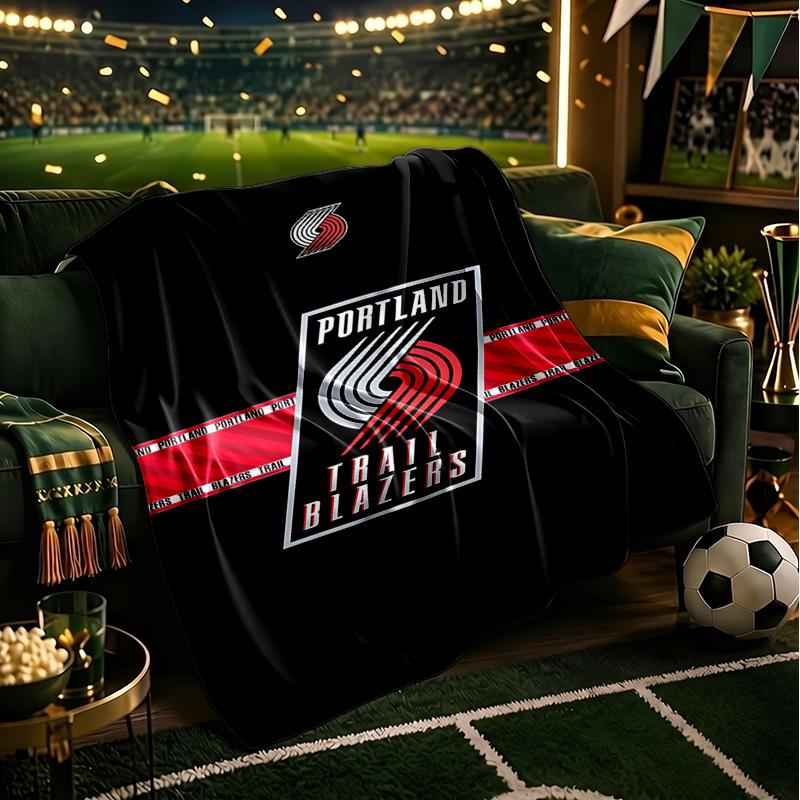 Portland Blazers Artwork Blanket Lightweight Flannel Bedding Blanket Perfect for Travel, Camping, Living Rooms, Offices, Sofas, Fan Christmas gift