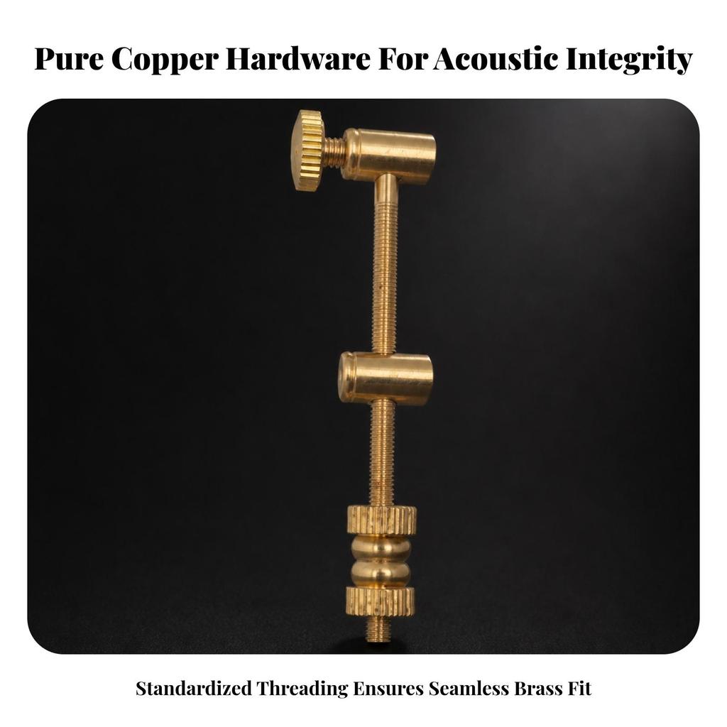 Trumpet Slide Adjustment Rod Threaded Instrument Accessory Knurled