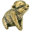 Pig Shape Ornament Brass Pig Statue Scene Layout Adornment Desktop Decor