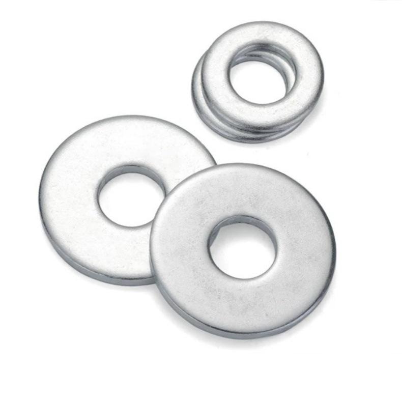 Galvanized Iron Flat Washer Grade 4.8 - Thickened & Enlarged (Sizes: M2 To M11)