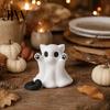 Halloween-Themen-Raumdekoration Geist Katze Statue, Niedliche Figur, Cartoon-Feiertags-Sammlerfiguren Gruselige Dekoration für Zuhause Büro Schreibtisch Dekor