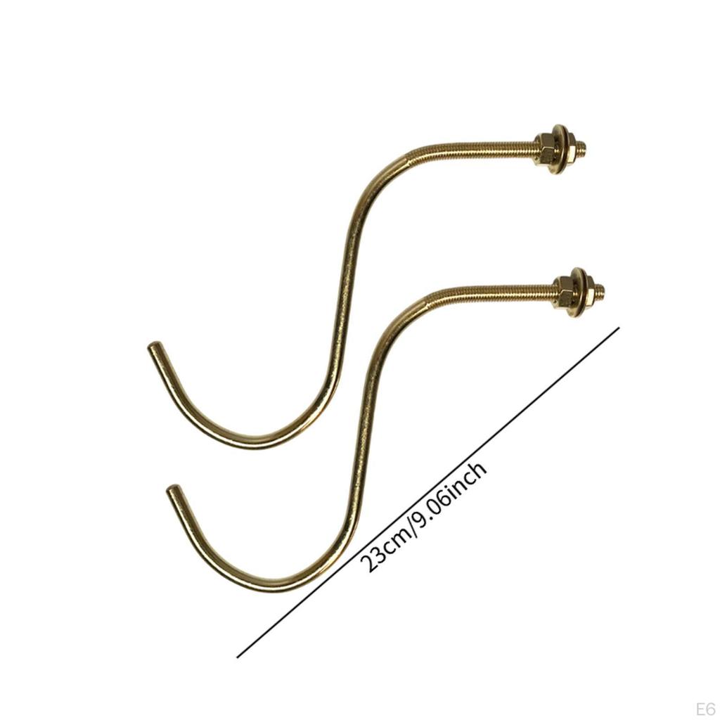 2 Piezas Ganchos para Tacos de Billar Snooker Puente Varilla Mesa de Billar