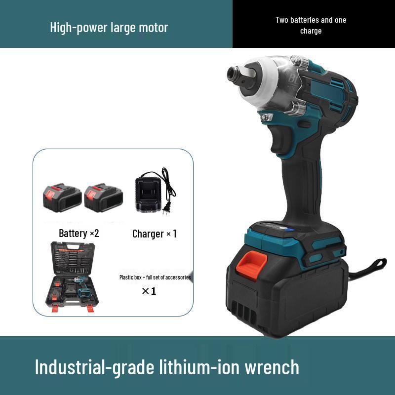 High Torque Brushless Impact Wrench with Lithium Battery for Auto Repair