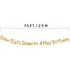 Funny Girls Gold Birthday Glitter Banner – Happy Birthday Party Supplies, Ideas, and Gifts – 21st, 22nd, 23rd,24th, 25th, and 30th Adult Birthday