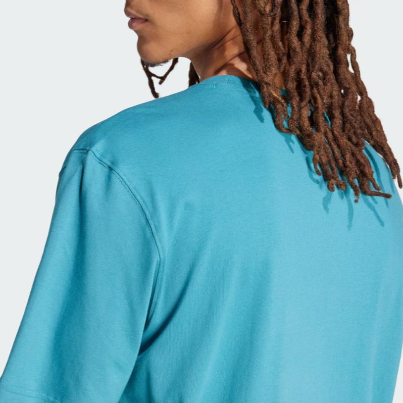 Adidas Originals Sunset Graphic Tee With Scenic Print Men Tops Arctic-Blue JF2856