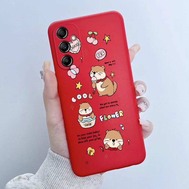 For Samsung Galaxy A14 4G Case A145 Soft TPU Silicone Cover Cute Astronaut Panda Phone Case For Samsung A14 5G A146B Coque Funda