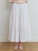 Liel Wheeler Shirring Skirt (White)