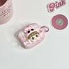 Cute 3d Girl Rabbit Cartoon Bunny Bow Pink Imd Non -Slip Earphone Case For Apple Airpods 1 2 Pro 3 2nd Wireless Bluetooth Box