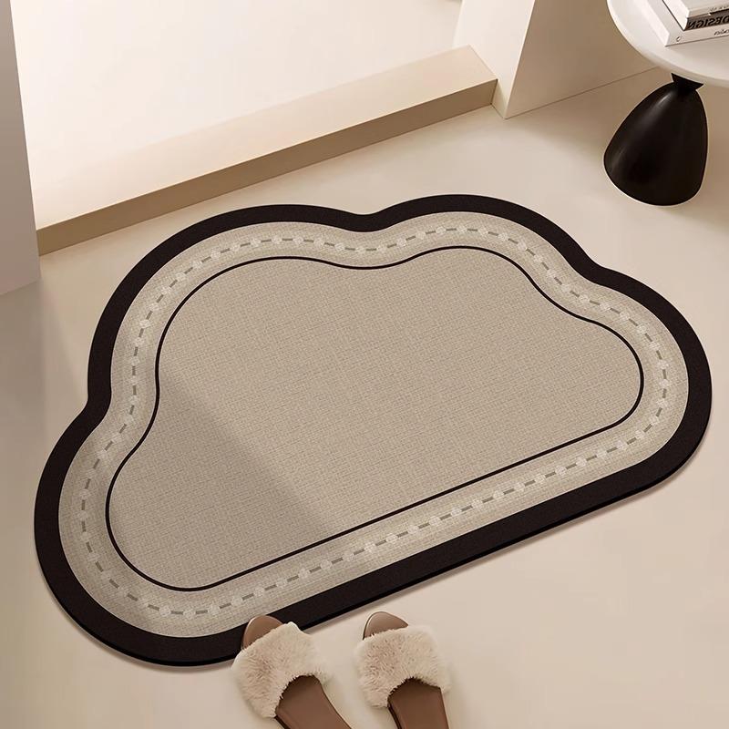 Bathroom Floor Mat Soft Diatom Mud Toilet Carpet Absorbent Quick-drying Bath Mats Doormat  Anti-slip Rug   Bloc