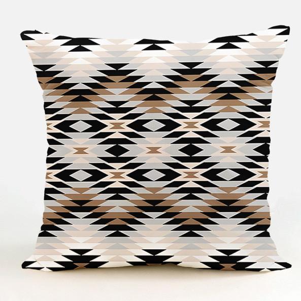 Modern Minimalist Geometric Linen Pillow Cover For Living Room Decor