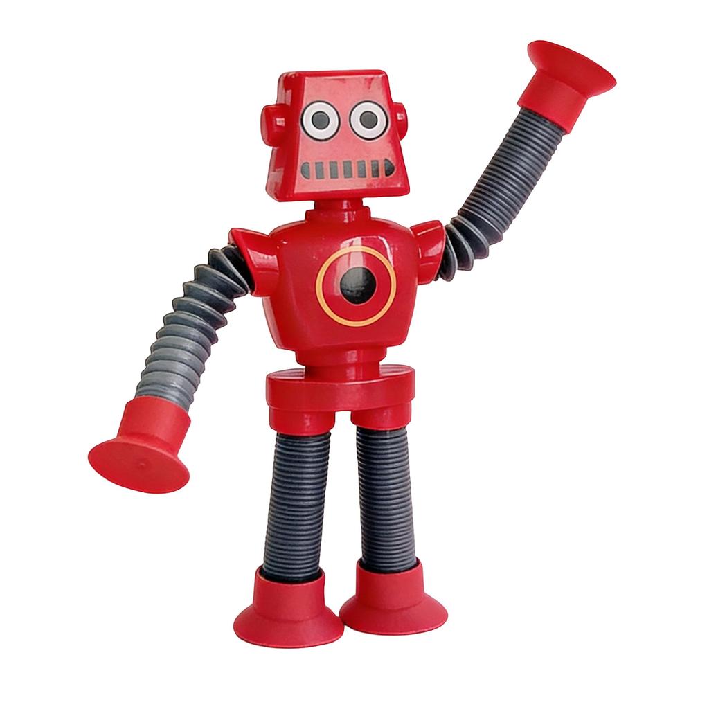 Flexible Robot Toy with Movable Arms and Legs Adjustable Joints Durable Plastic Construction Interactive Design for Creative Play and Display