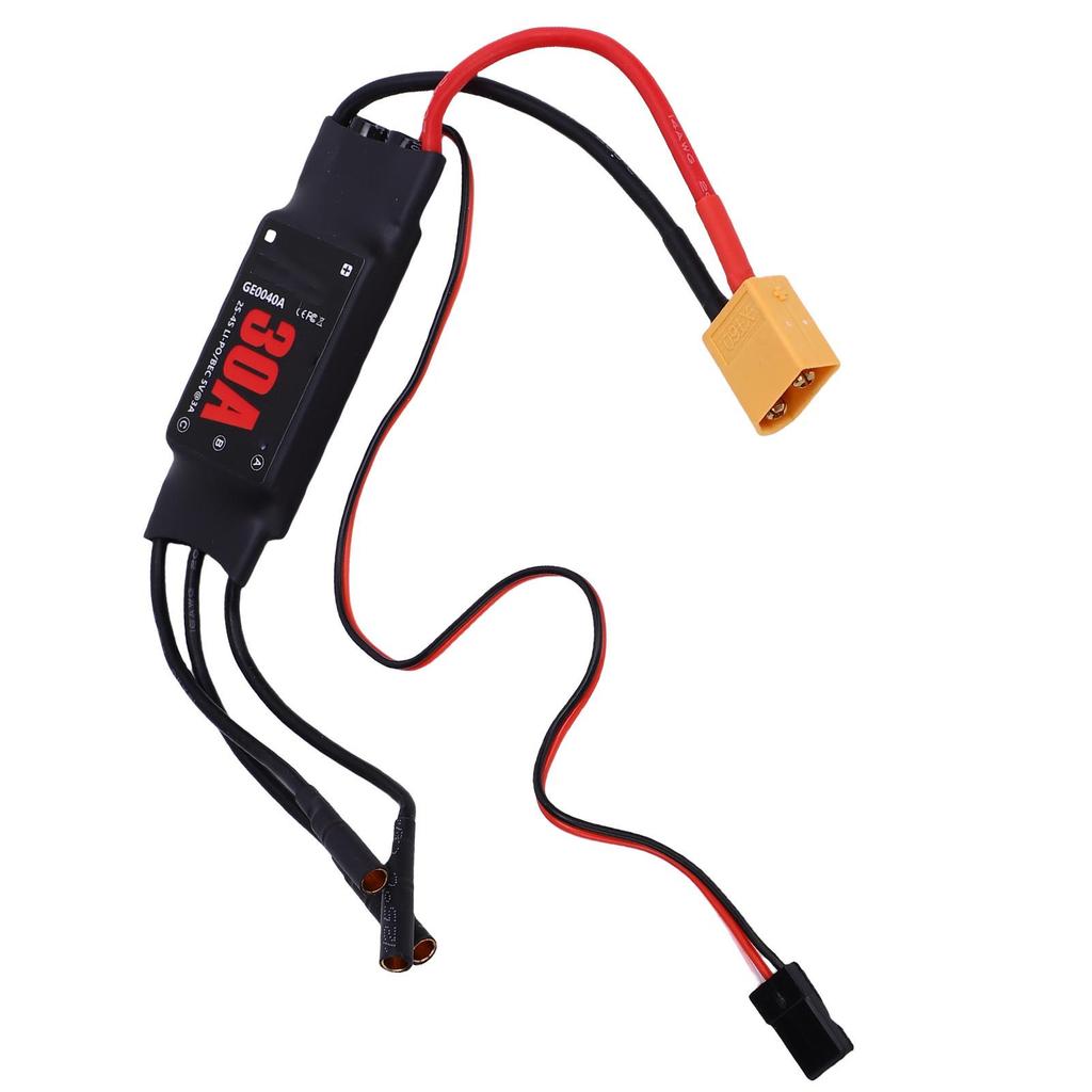 30A Brushless ESC with 3A BEC 2 3S Electronic Speed Controller for RC Fixed Wing Plane Multirotor Unmanned Helicopter