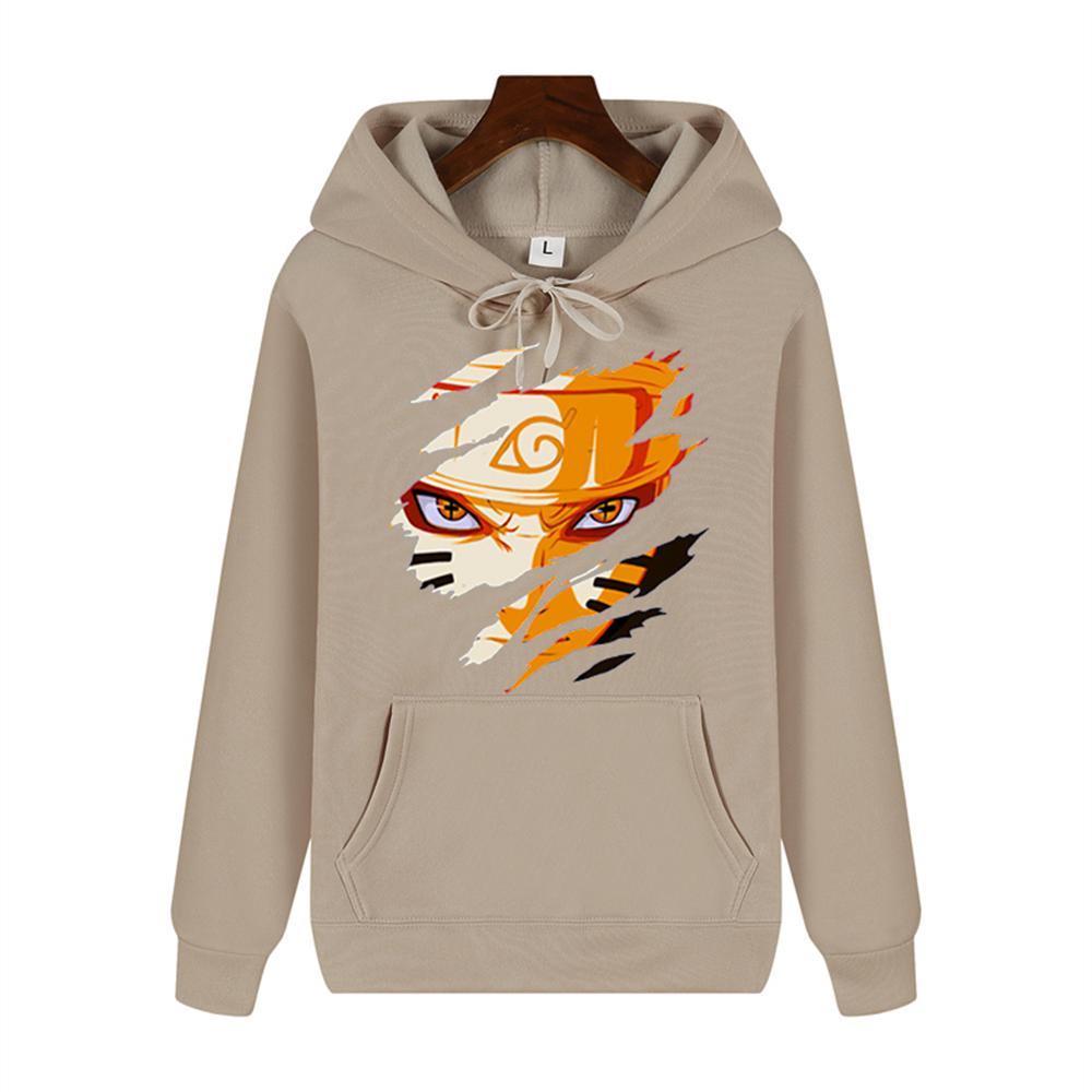 Naruto Graffiti printed Autumn/Winter Clothing for Men high-end quality thickened warm loose comfortable hoodie Harajuku