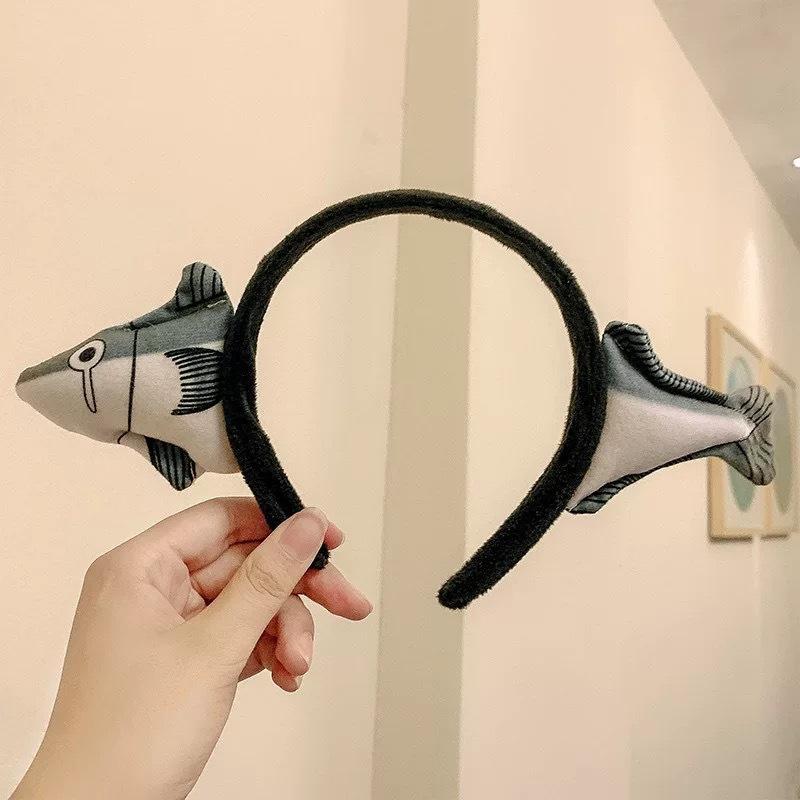 2026 Cute Little Fish Hair Hoop Cute Kids Hair Accessories Party Animals Headband Shark Dinosaur Cartoon Hairpins