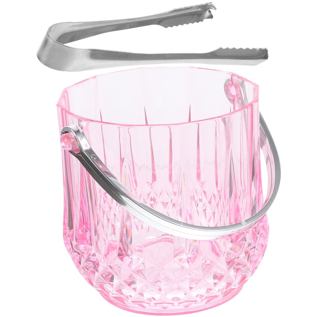 Home Party Kleine Eis Eimer Clip Set KTV Mehrweg Halter mit Deckel Bier Kunststoff Behälter Bar Cube
