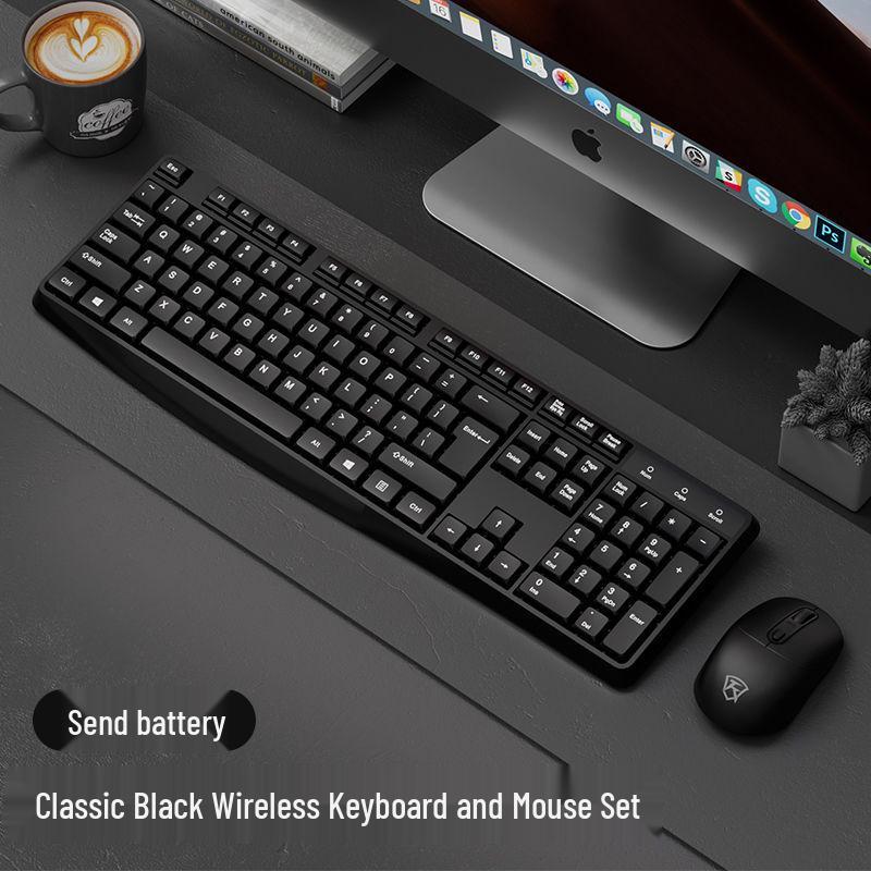 Wireless Esports Gaming Keyboard and Mouse Set - Silent for Desktop, Laptop, or Office Use