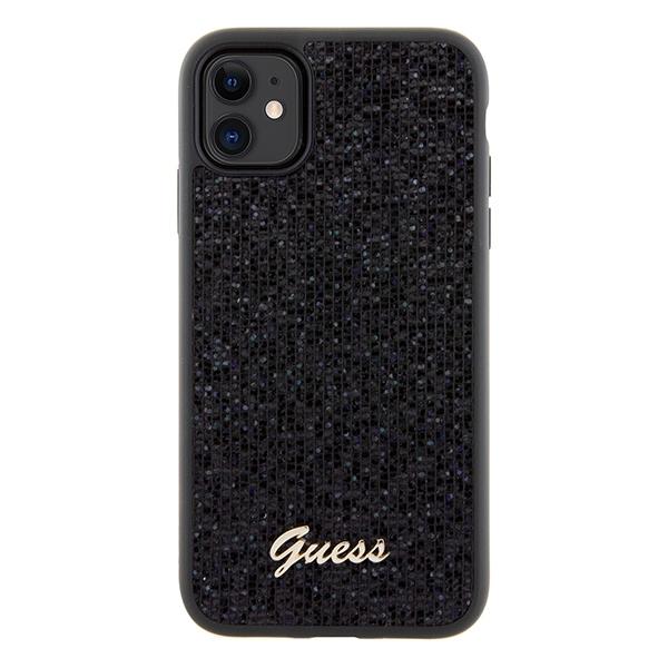 Guess Guhcn61Pmsdgsk Iphone 11 / Xr 6.1 Czarny/Black Hardcase Disco Metal Script