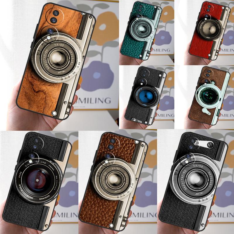 Retro Camera Vintage Case For Honor X8a X9a X6a X7a X7 X8 X9 X9b X8b Honor 10 50 70 90 Lite Magic 5 6 Pro Cover