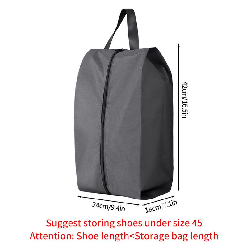 Portable Shoe Storage Bags Travel Shoe Cover Pouch Waterproof Pocket Unisex Zipper Organizer Bag Moistureproof Shoe Storage Pack