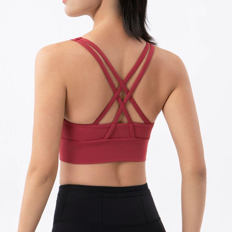 With Chest Pad Spring and Summer New Yoga Clothes Intimates Sports Push up Bras Anti-Vibation Shaping Vest Running Vest Fitness