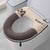 Washable Waterproof Toilet Seat Cover With Zipper Thick Winter Cushion Home Use All Season