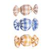 Plaid Candy Shape Cat Toy with Natural Catnip Self-Play Kitten Kick Toy Interactive