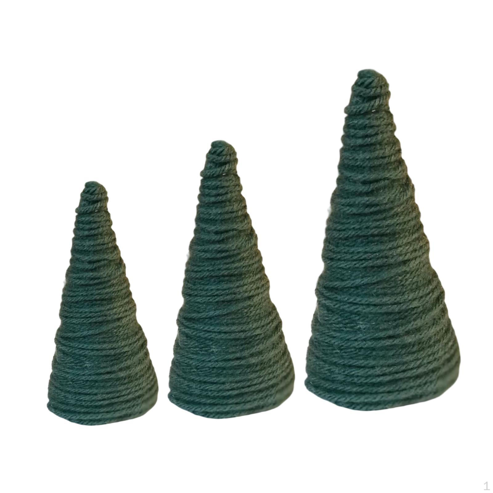 

Mache Cones for Christmas Decoration, Centerpiece School Parties. Green