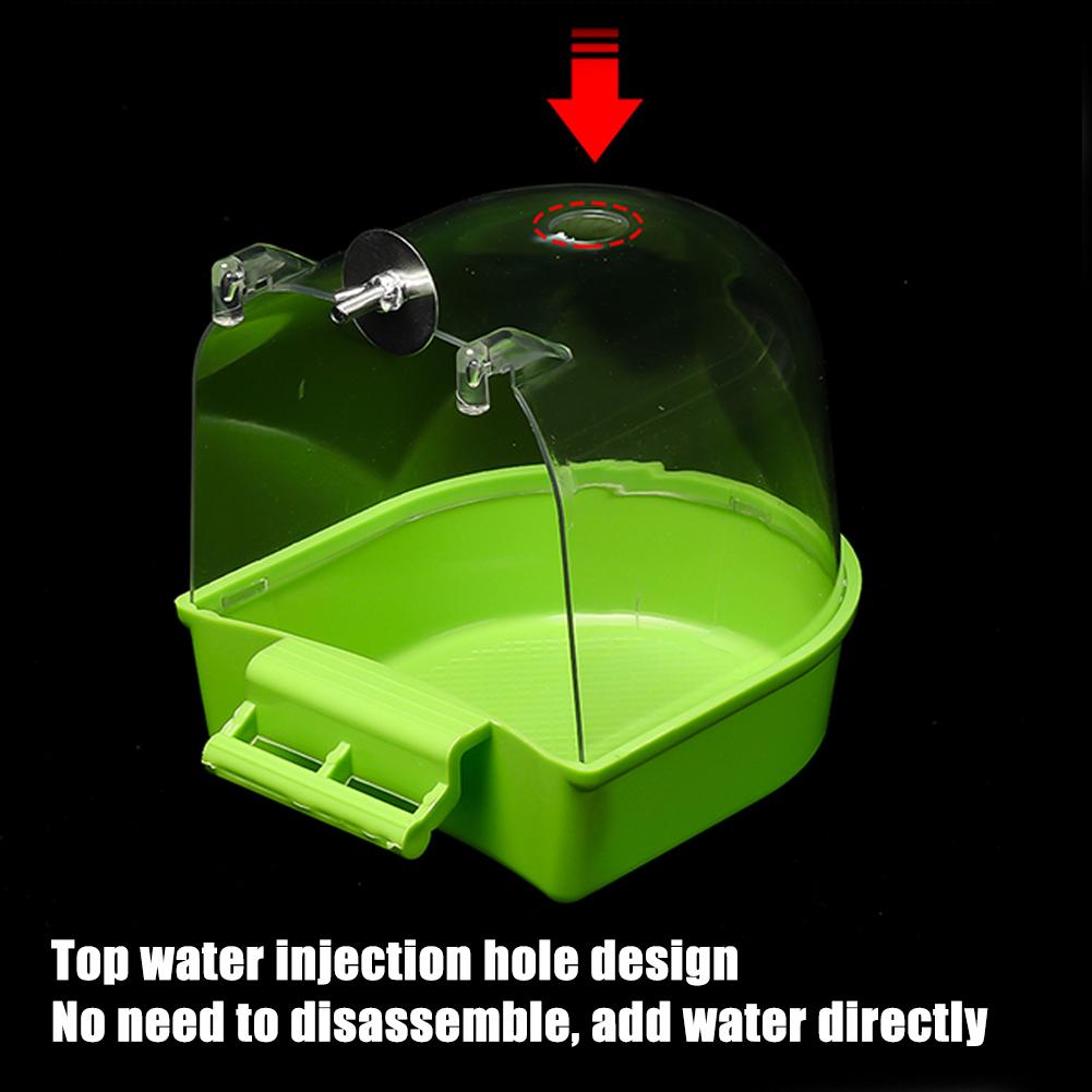 Hanging Bird Bath Box Parrot Bath Basin Can Be Installed On Most Bird Cages Suitable For Small Birds