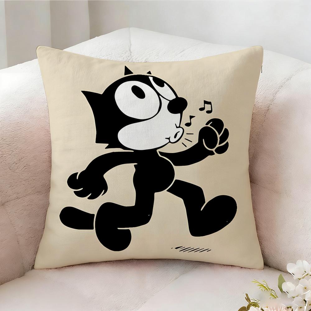 F-felix The Cat Pillow Case Pillowcase, Double-sided Printed, Sofa Cushion, Bedroom Headboard Pillow