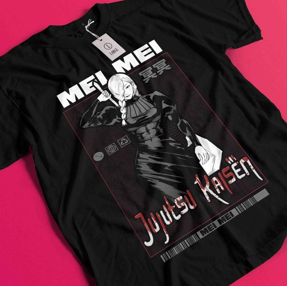 

Jujutsu Kaisen Mei Mei T-Shirt Gojo Satoru Sukuna Megumi Itadori Horror Shirt BB1571 3XL