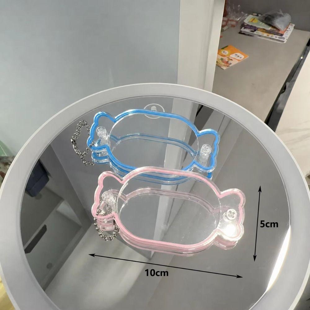 Candy Shape Shaker Keychain Transparent DIY Acrylic Pendant  For Handmade Projects