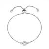 18K Gold Letter Knot Bracelet: Japanese-Korean Fashion for Women