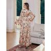 Summer New Elegant Comfortable Long Dress Satin Print Maxi Dress