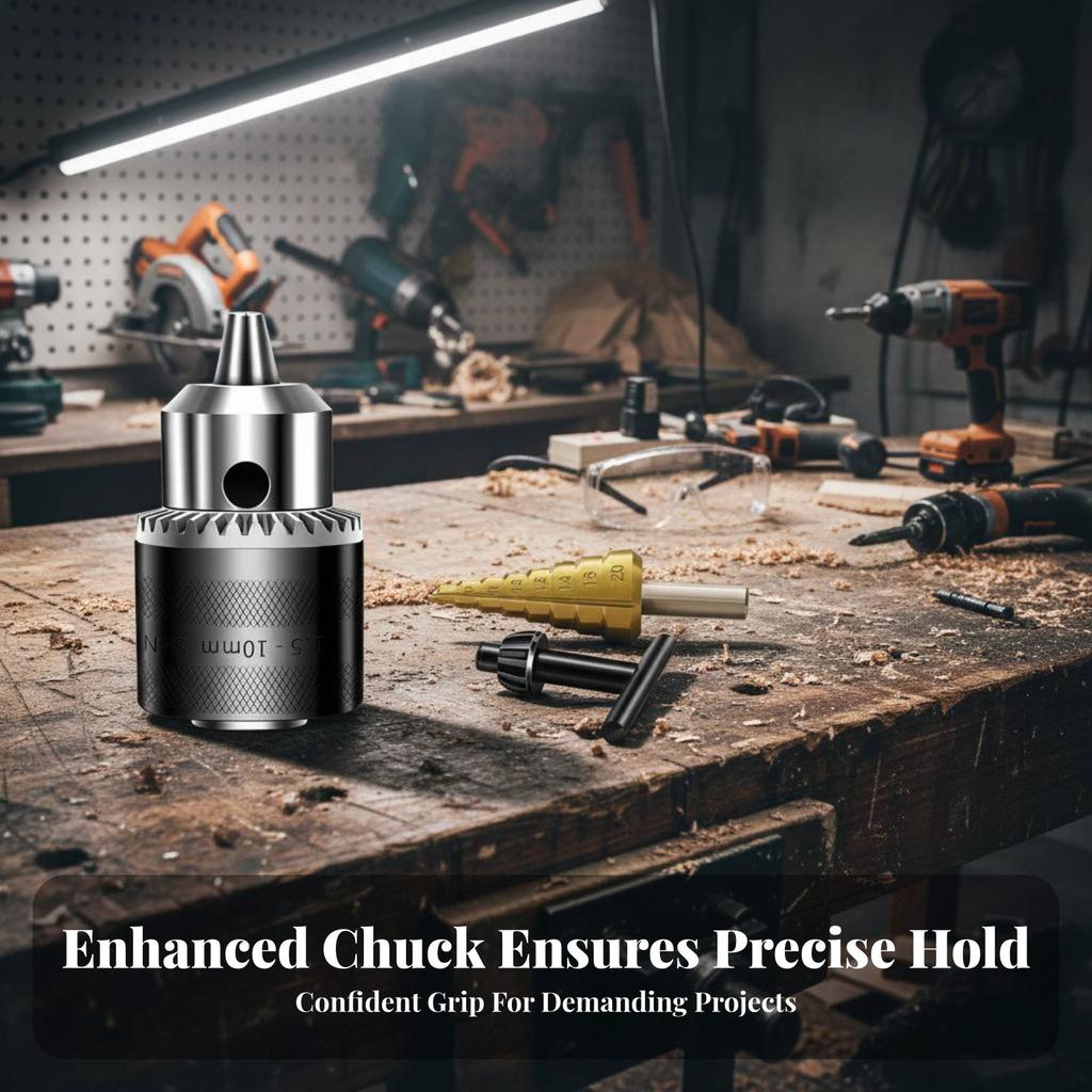 Angle Grinder Conversion Chuck Multi-Functional Drill Adapter Easy To Install High Accurate for DIY Hobbyists, Professionals