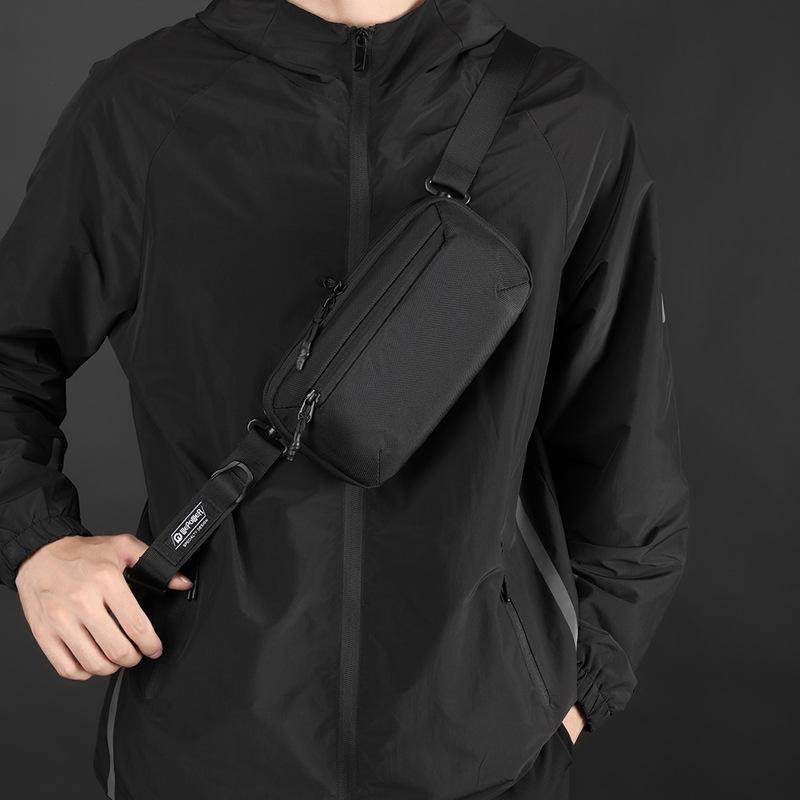 Men's Casual Chest Bag Fashion Shoulder Bag Lightweight Crossbody Messenger Bag for Travel Outdoor Sports Running Hiking