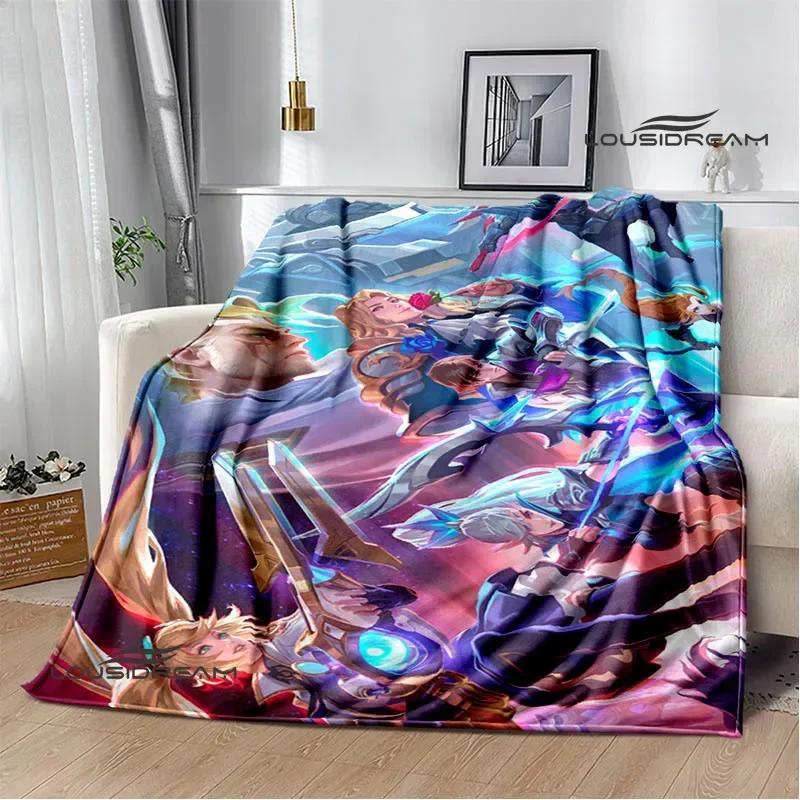 Mobile Legends Bang Bang Cartoon Printed Blankets Fashion Warm Flange Blanket Home Travel Blanket Bed Linings Birthday Gift