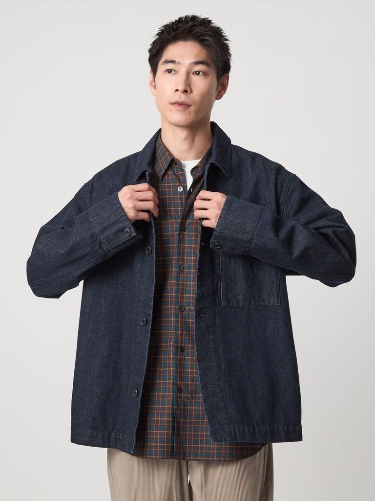 United Arrows Green Label Relaxing Denim Coverall, 32251000011, 7930 Navy (79), Size S