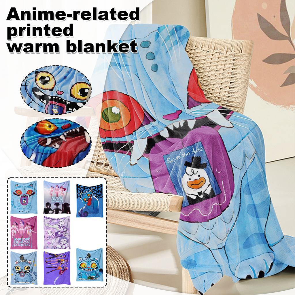 150*200cm Anime Peripheral Printed Warm Blanket