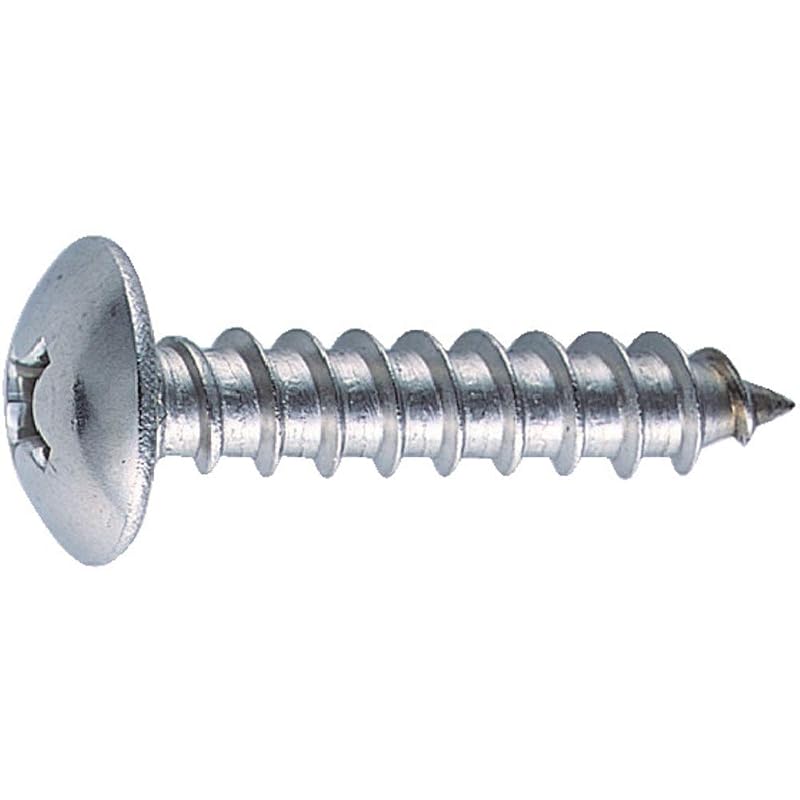 TRUSCO Truss Head Tapping Screws, Stainless Steel, M4 X 16, 60 Pieces, B43-0416
