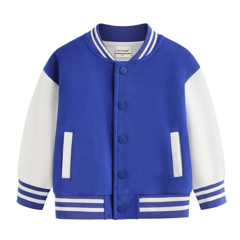 Winter Jungen Baseballuniform Einfarbig Mädchen Mantel Kinderkleidung Lässige Lockere Langarmjacken Warme Kinder Oberbekleidung