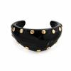 Hot-selling Retro Smudged Resin Willow Nail Wide Bracelet Irregular Opening Simple Light Luxury Temperament Jewelry