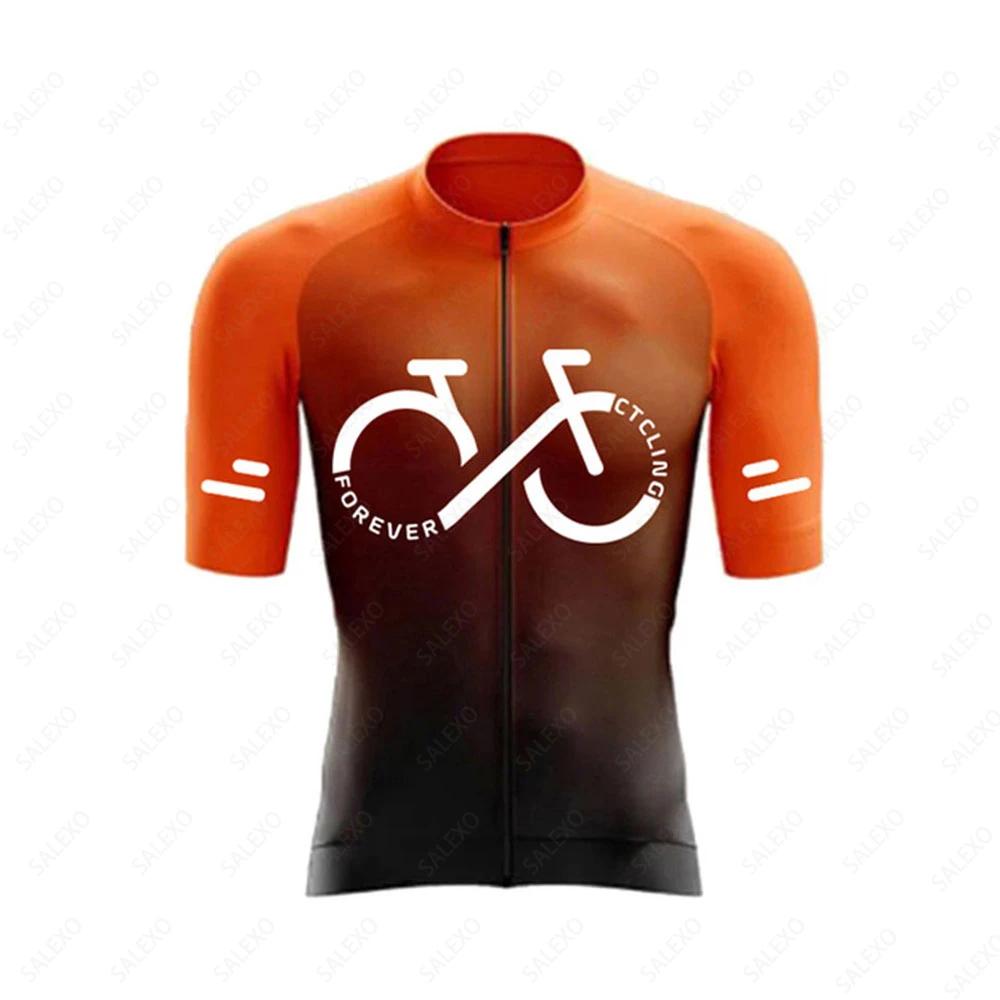 2026 Gradient Cycling Jersey Sets  Men's Summer Road Tops Bottom Suit MTB Clothing Team Mountain Bike Jersey Bib Shorts Suit