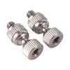 Brass Nickel Plated Misting Nozzle and 51/98/146/185cm Extension Rod 3/16"Threaded Stainless Steel Pole 360° Universal Connector