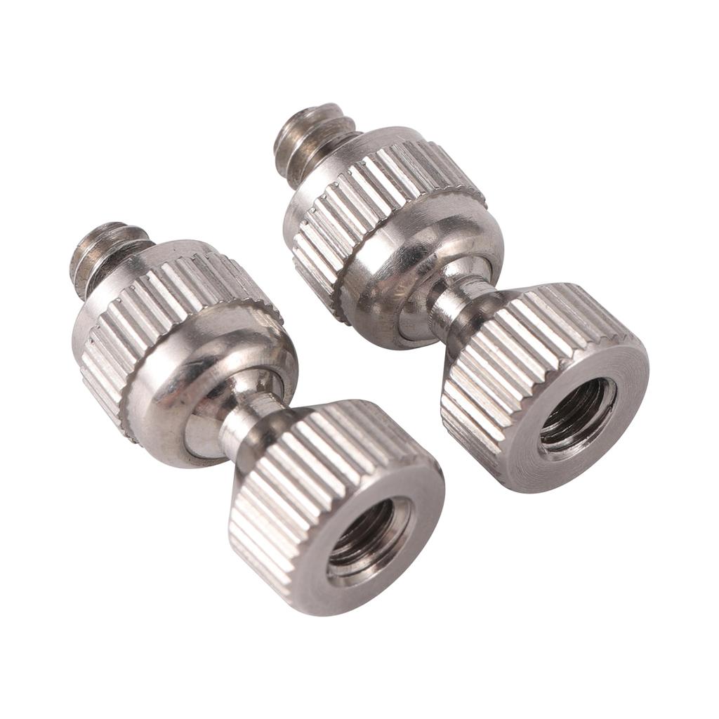 Brass Nickel Plated Misting Nozzle and 51/98/146/185cm Extension Rod 3/16"Threaded Stainless Steel Pole 360° Universal Connector