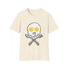 Sunny Fried Egg Skull T-Shirt and Kids Tshirt | Egg Yolk Sunglasses Skull Tee